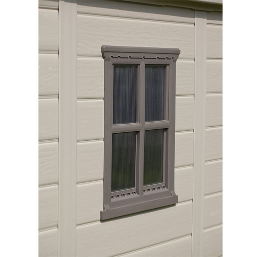 Keter Factor Outdoor Garden Storage Shed, Beige, 6 x 3 ft