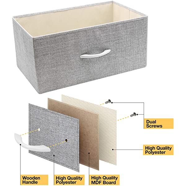 Sorbus Dresser with 8 Drawers - Furniture Storage Chest Tower Unit for Bedroom, Hallway, Closet, Office Organization - Steel Frame, Wood Top, Easy Pull Fabric Bins (White)