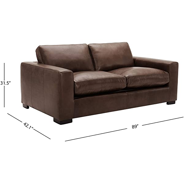 Amazon Brand - Stone & Beam Westview Extra-Deep Down-Filled Sofa Couch, 89