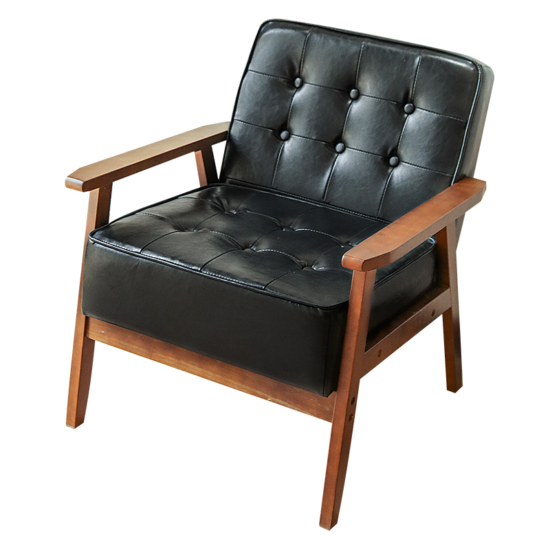 Office Leather Sofa clothing sweet milk tea shop coffee shop double booth negotiation table and chair combination