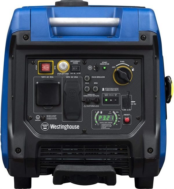 Westinghouse iGen4500 Super Quiet Portable Inverter Generator 3700 Rated & 4500 Peak Watts, Gas