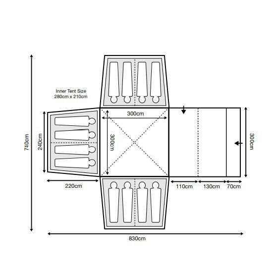 Outdoor Revolution Airedale 12 Tent