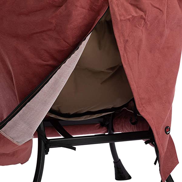 AbocoFur Modern Large Cotton Fabric Lazy Chair，Accent Contemporary Lounge Chair, Single Steel Frame Leisure Sofa Chair with Armrests and A Side Pocket, Beige