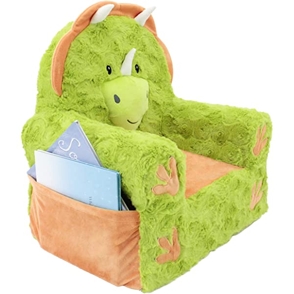 Soft Landing Fox Sweet Seats | Premium Character Chair with Carrying Handle & Side Pockets – Orange