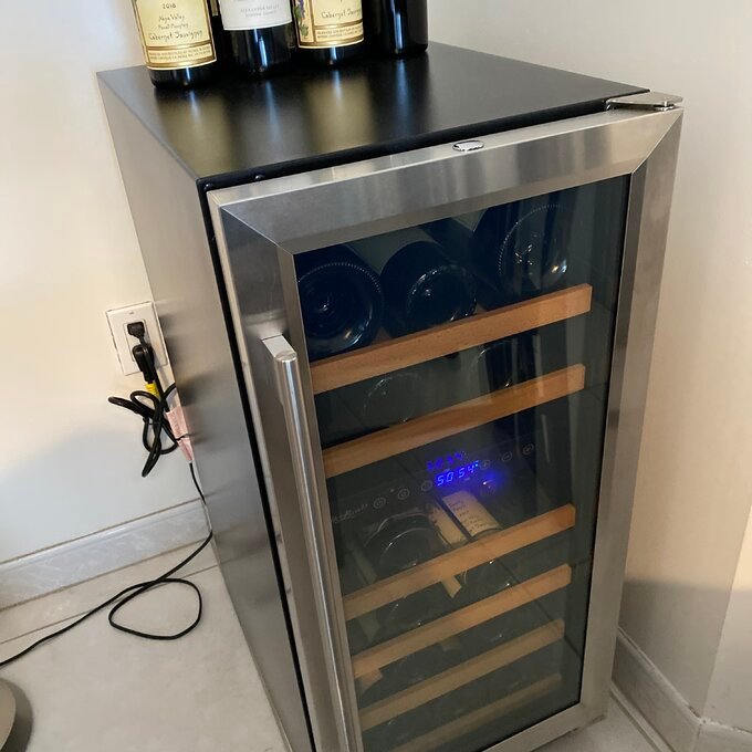 32 Bottle Dual Zone Freestanding/Built-In Wine Refrigerator