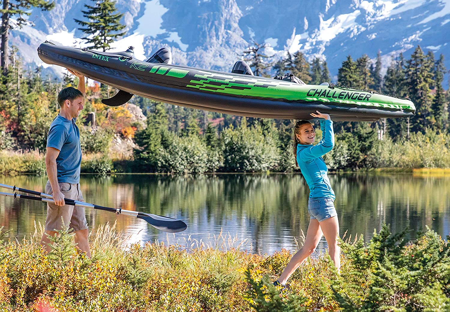 Inflatable Set with Aluminum Oars